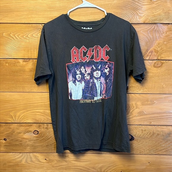 AC/DC 1979 Reprint Highway To Hell Vintage Tshirt Lg streetwear Y2K rock n rolll - Picture 1 of 8